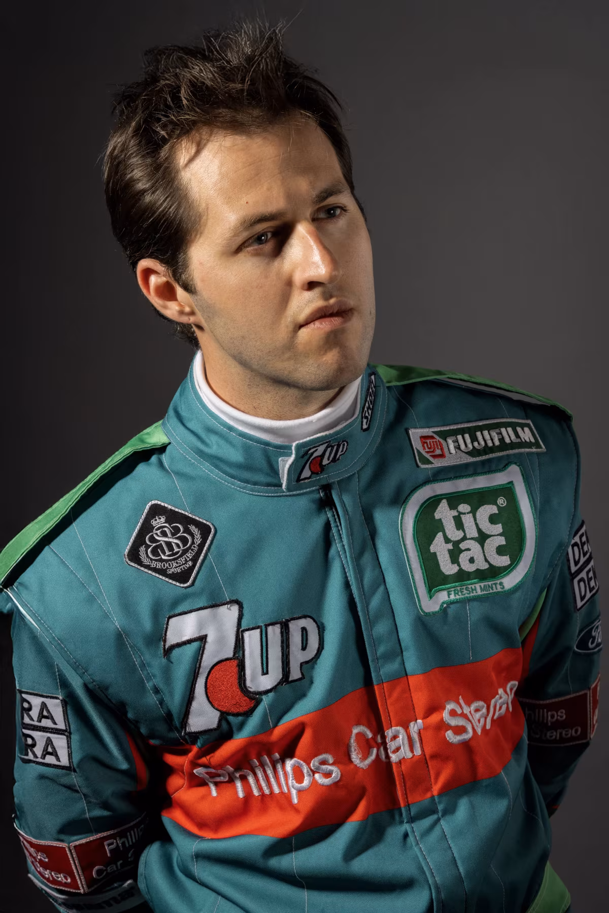 Zhivko Sirakov as Michael Schumacher in the 1991 Jordan race suit